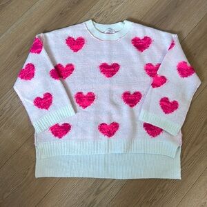 Oversized heart sweater, size Med